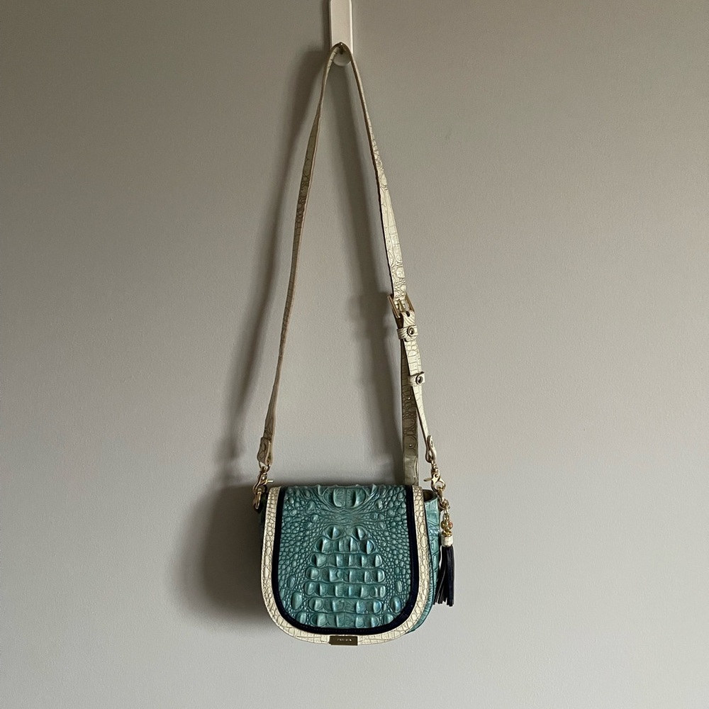 Brahmin Teal Crossbody Bag